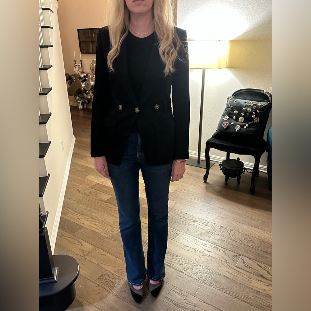 Veronica Beard Myla Dickey Black Jacket